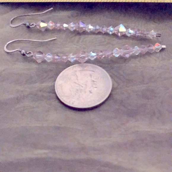 Swarovski Crystal dangle earrings - Picture 2 of 4